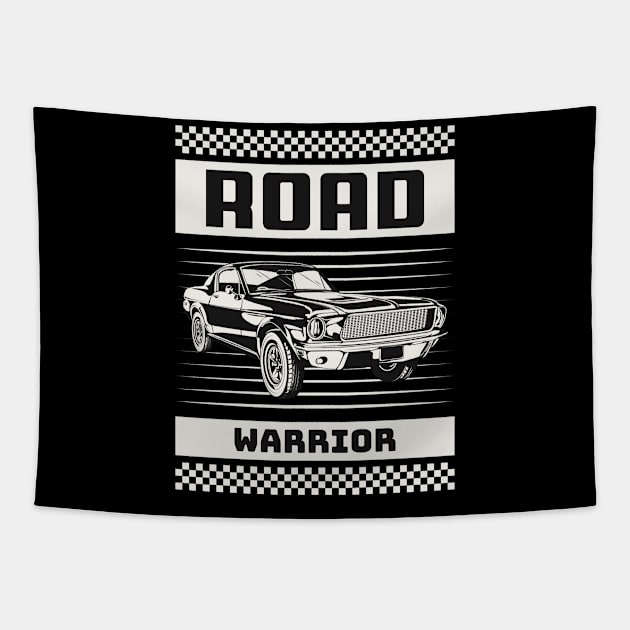 Road Warrior Muscle Car Tapestry by Tip Top Tee's