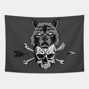 Wolf & Skull Tapestry