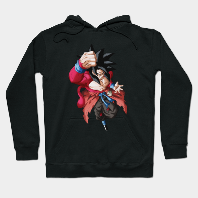 Goku Ssj4 Dragon Ball Gt Anime Piccolo Cell Android Buu Gohan Vegeta Blue Rose Saiyan Manga Beerus Freeza Dragon Ball Sudadera Con Gorro Teepublic Mx