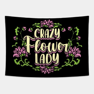 Crazy Flower Lady Tapestry