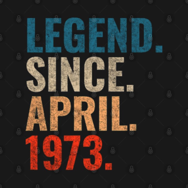 Legend since April 1973 Retro 1973 by TeeLogic