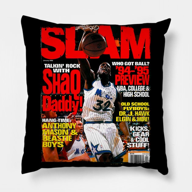 SHAQ - SLAM Pillow by Buff Geeks Art