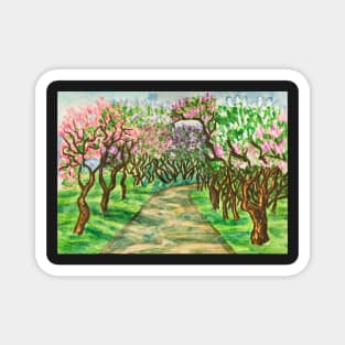 Lilac garden Magnet