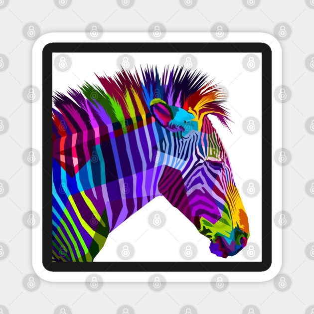 Zebra Magnet by Hand-drawn
