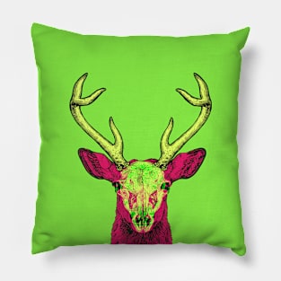 Deer Skull Interactive Magenta&Green Filter T-Shirt #2 By Red&Blue Pillow