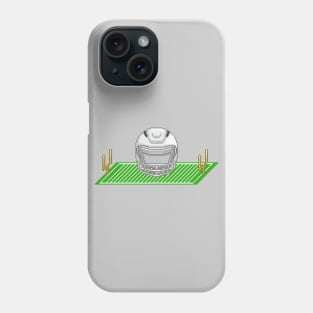 Helmet and Field White Phone Case