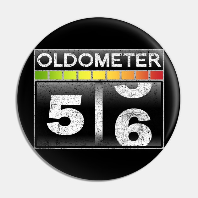 Oldometer 56 Awesome Since 1964 Funny 56th Birthday Gift Pin by Kens Shop