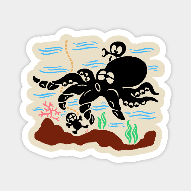 Octopus Game And Watch Magnet Teepublic Octopus Game And Watch Magnet Teepublic