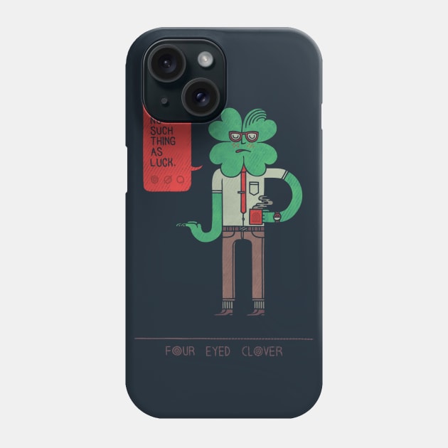 Four Eyed Clover Phone Case by againstbound