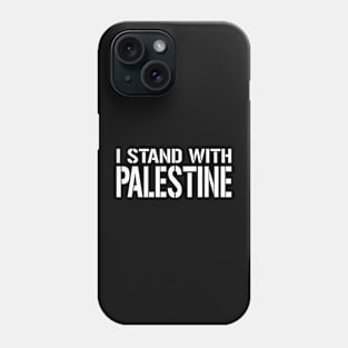 I stand with Palestine white Phone Case