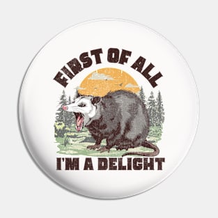 Opossum Pin