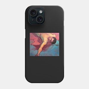 Fallen man ~ oil Phone Case