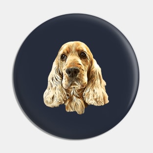 Gold Cocker Spaniel Pin