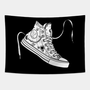 Taurus High tops - Black &amp; white Tapestry