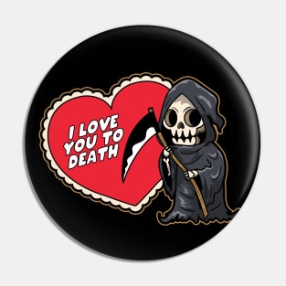 Reaper Valentine Pin
