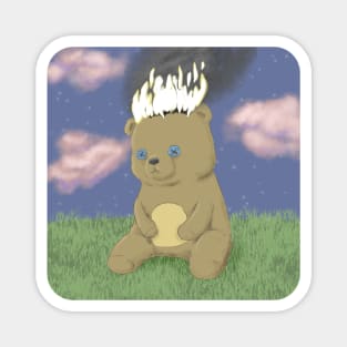 Teddy Bear Immolation Magnet