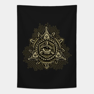 Sacred Trinity Eye Tapestry