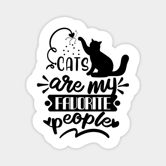 Cats Gift Kitten Cat Lover Magnet by Foxxy Merch