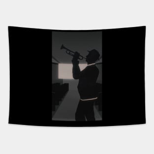 Sonokinetic Noir Cinematic Musician Tapestry