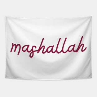 mashallah - maroon red Tapestry