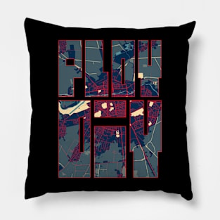 Plovdiv, Thrace, Bulgaria City Map Typography - Hope Pillow