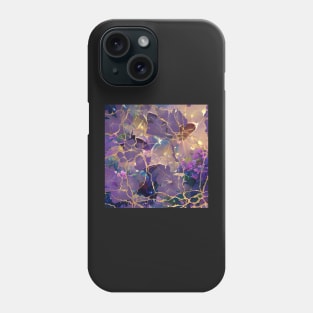 Japanese Garden: Butterflies and Flowers. Kintsugi Pattern Phone Case