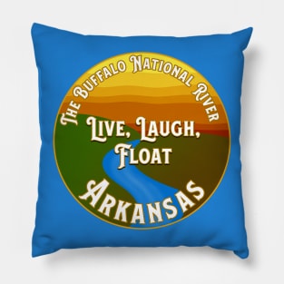 Buffalo National River - Live, Laugh, Float Design Pillow