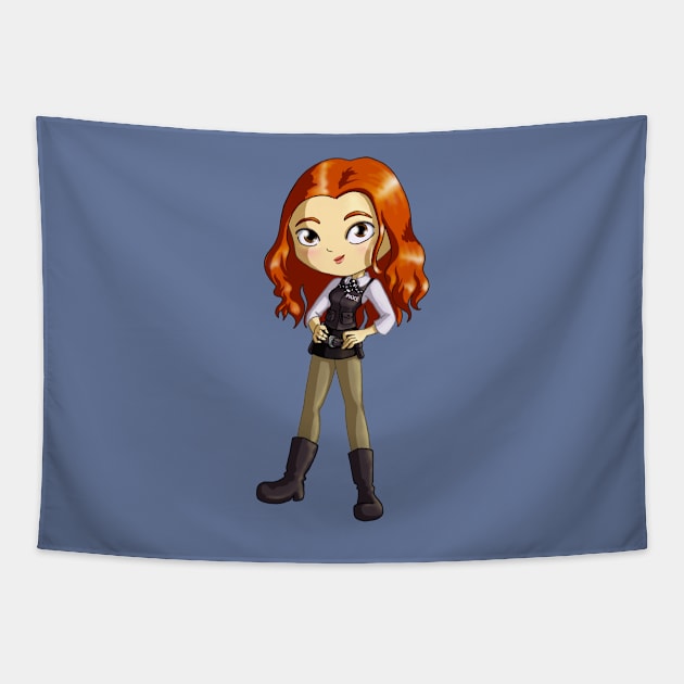 Amy Pond Chibi Tapestry by Thedustyphoenix