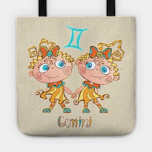 Gemini zodiac children Tote