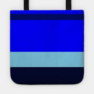 A brilliant integration of Sky Blue, Primary Blue, Dark Imperial Blue and Dark Navy stripes. Tote