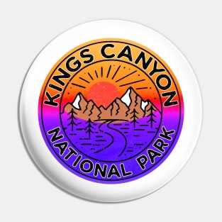 Kings Canyon National Park California Mountains Laptop Pin