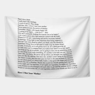 How I Met Your Mother Quotes Tapestry