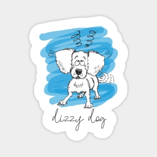 Dizzy Dog Magnet