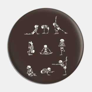 Skeleton Yoga Pin