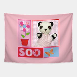 Sooty Soo Retro Floral Tapestry