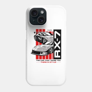 Mazda Rx7 White Phone Case