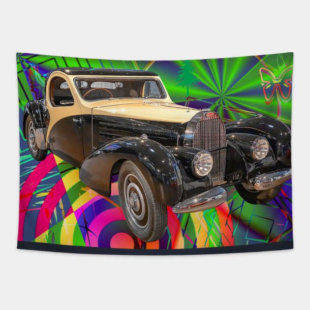 1936 Bugatti Type 57 Atalante. Tapestry by vadim19