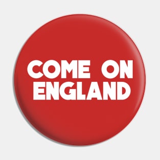 Come On England Pin