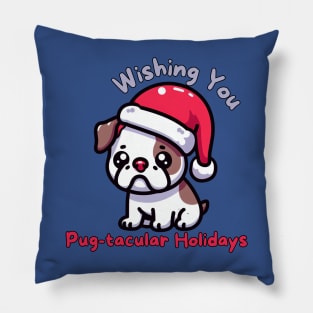 Pugmas Dog Christmas Pillow