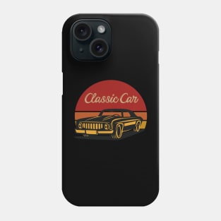 Vintage, Classic car retro tee for father gift, classic car vintage tee for father gift, Phone Case