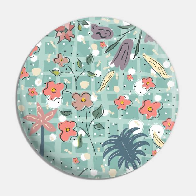 Floral Pattern Pin by Countryside