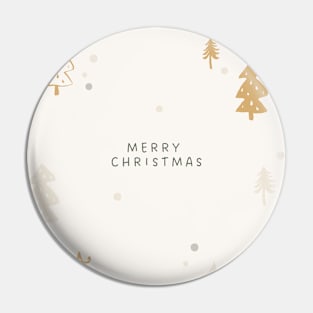 Merry Christmas Pattern Pin