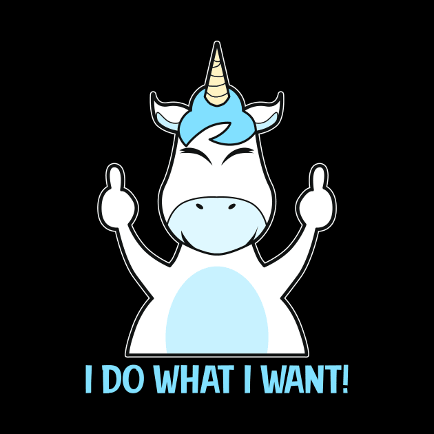 Unicorn Quote Middle Finger by Imutobi