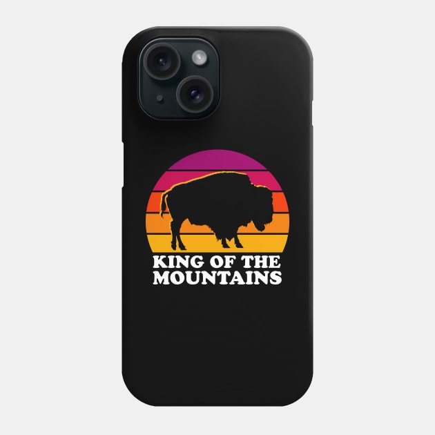 King Of The Montains - Buffalo Mountains Gift Phone Case by stonefruit