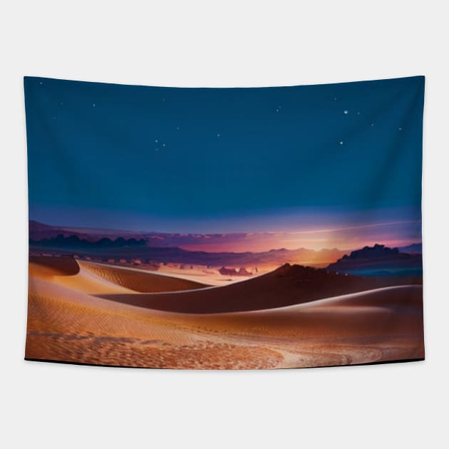 Desert Sands at Night - Starry Tapestry by CursedContent