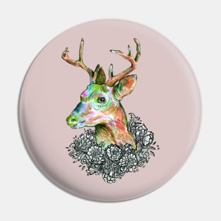 Floral Deer 2. Pin