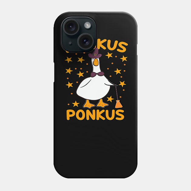 Funny Honkus Ponkus Halloween Witches Honk Goose Phone Case by MoodPalace