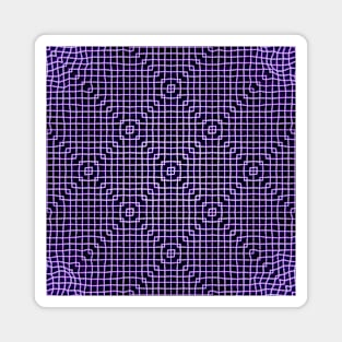 Purple Crochet Lace Laser Magnet