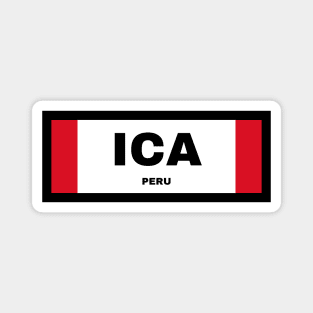 Ica City in Peruvian Flag Magnet