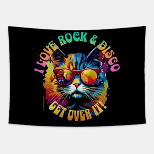 Rock & Disco Cat Tapestry